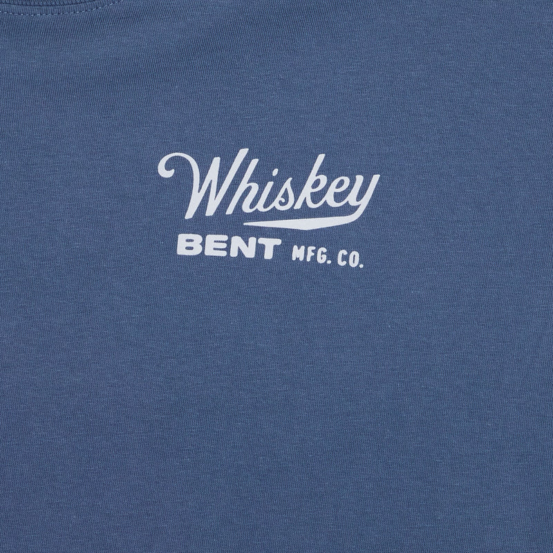 Whiskey Bent Hat Co Men's Blue American Cowboy Tee Shirt