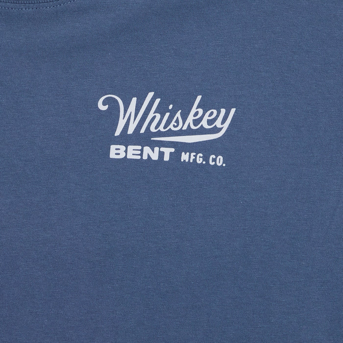 Whiskey Bent Hat Co Men's Blue American Cowboy Tee Shirt