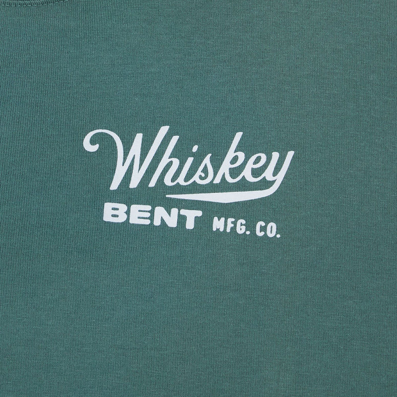 Whiskey Bent Hat Co Men's Green Bait & Tackle Tee Shirt