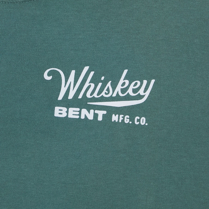 Whiskey Bent Hat Co Men's Green Bait & Tackle Tee Shirt