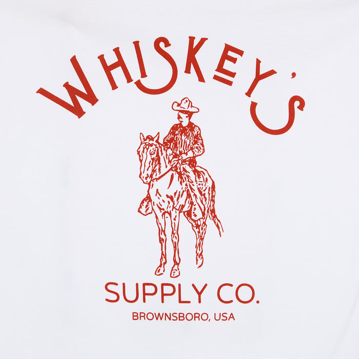 Whiskey Bent Hat Co Men's White Supply Co Tee Shirt