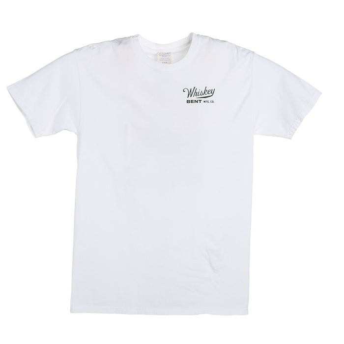 Whiskey Bent Hat Co Men's White Surf Shop Tee Shirt