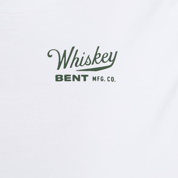 Whiskey Bent Hat Co Men's White Surf Shop Tee Shirt