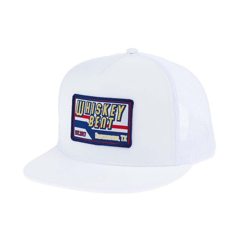Whiskey Bent Hat Co Men's White Talladega Cap