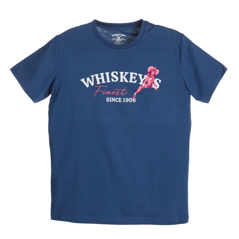 Whiskey Bent Hat Co Mens The Finest Blue Tee