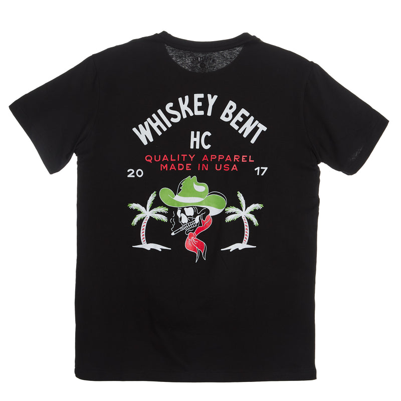 Whiskey Bent Hat Co Mens Black Tequila Time Tee