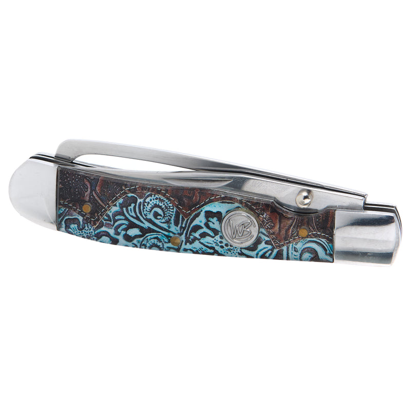 Whiskey Bent Knives Tooled Country Hoofpick Knife