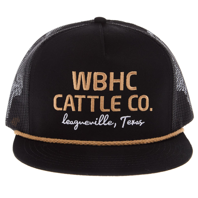 Whiskey Bent Hat Co Black and Gold Cap