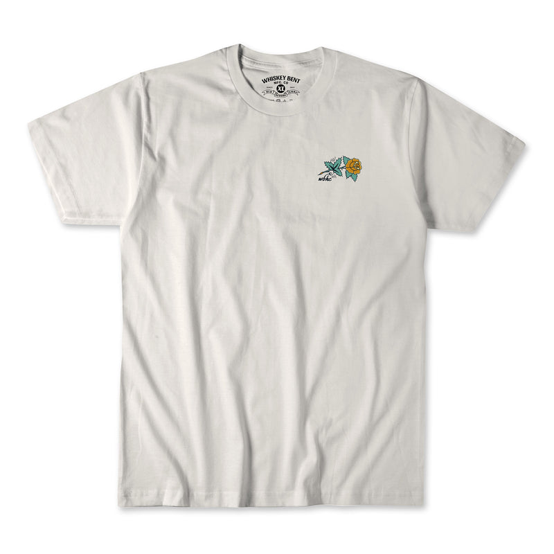 Whiskey Bent Hat Co Mens Yellow Rose Tee