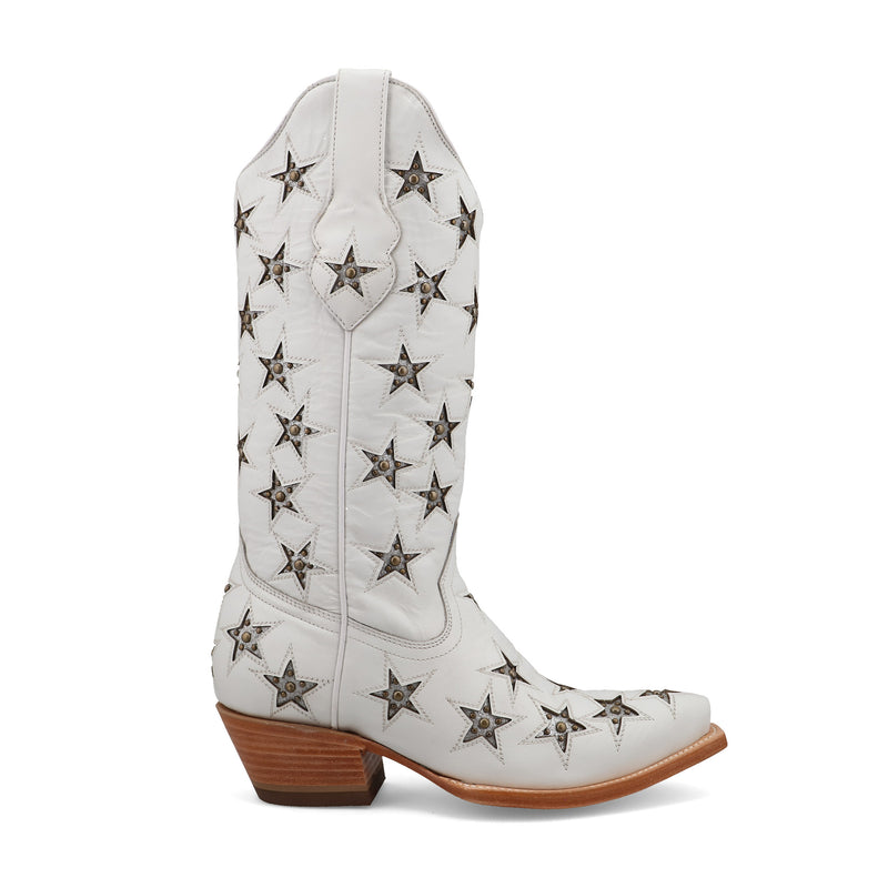 Black Star Women`s Marfa 12 In Ice & Silver Top Cowgirl Boot