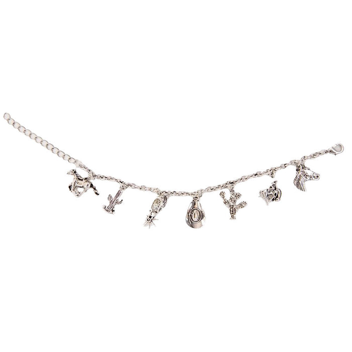 West And Company Burnished Concho Charm Bracelet