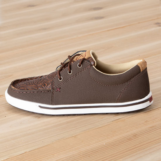 Twisted X Women`s Cocoa Tooled Brown Kicks Casuals