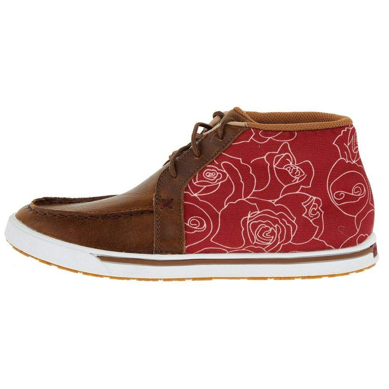 Twisted X Women's Sequoia and Scarlet Red Kicks Casual Shoe