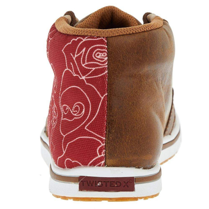 Twisted X Women's Sequoia and Scarlet Red Kicks Casual Shoe