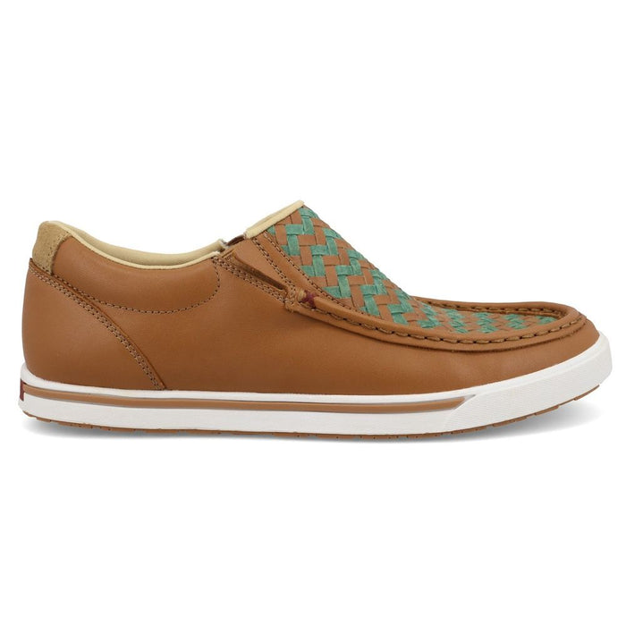 Twisted X Women`s Ginger and Green Slip-On 4-H Kicks