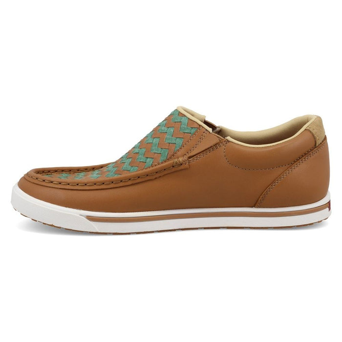 Twisted X Women`s Ginger and Green Slip-On 4-H Kicks