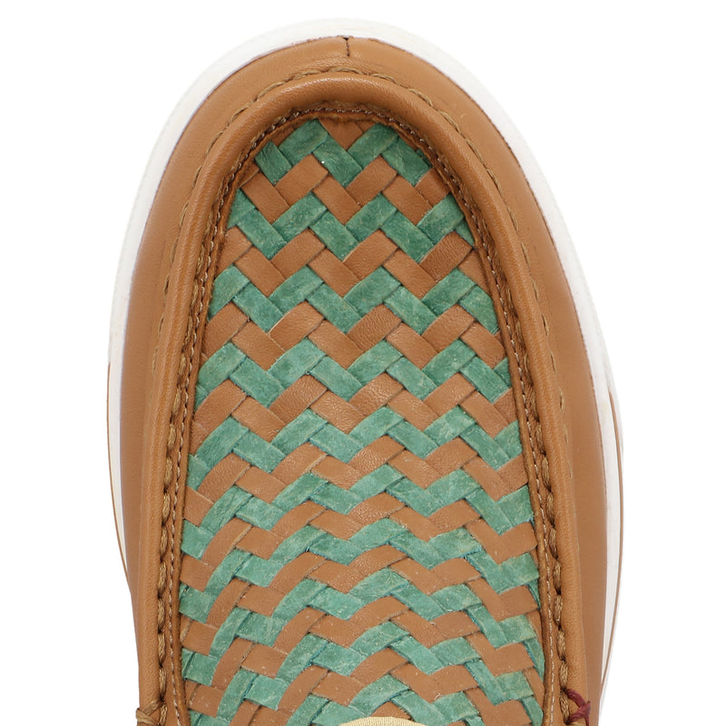 Twisted X Women`s Ginger and Green Slip-On 4-H Kicks
