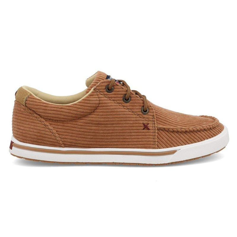 Twisted X Women`s Wrangler by X Tan Corduroy Lace Up Kick