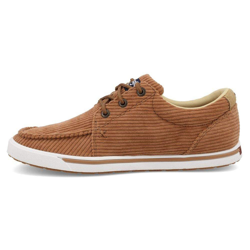 Twisted X Women`s Wrangler by X Tan Corduroy Lace Up Kick