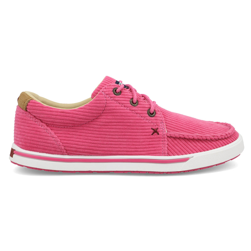 Twisted X Women`s Wrangler by X Pink Corduroy Lace Up Kick