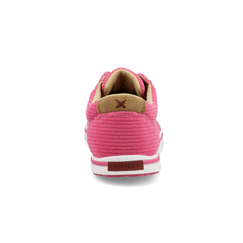 Twisted X Women`s Wrangler by X Pink Corduroy Lace Up Kick