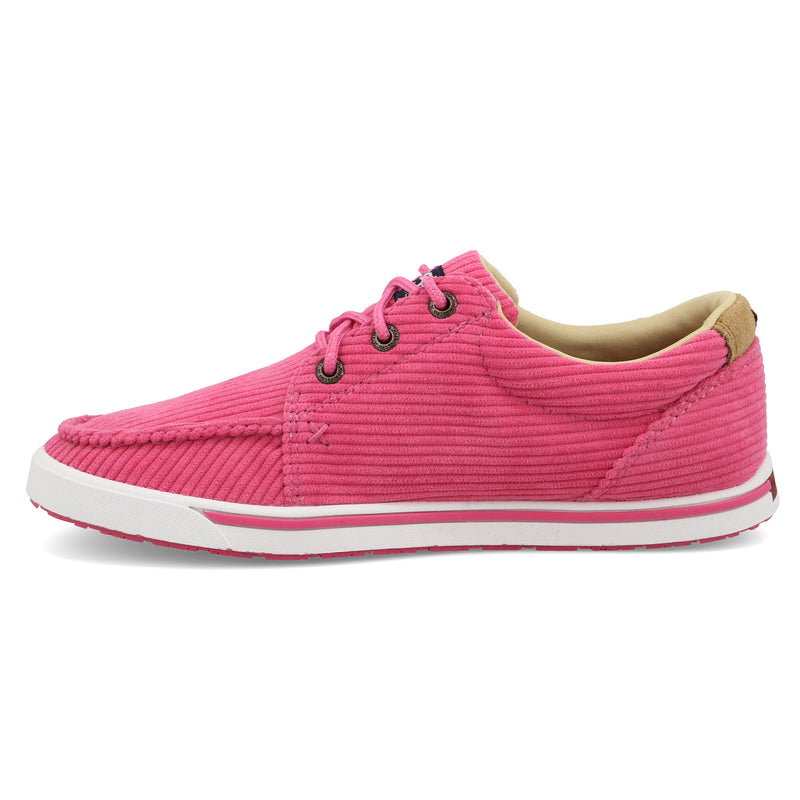 Twisted X Women`s Wrangler by X Pink Corduroy Lace Up Kick