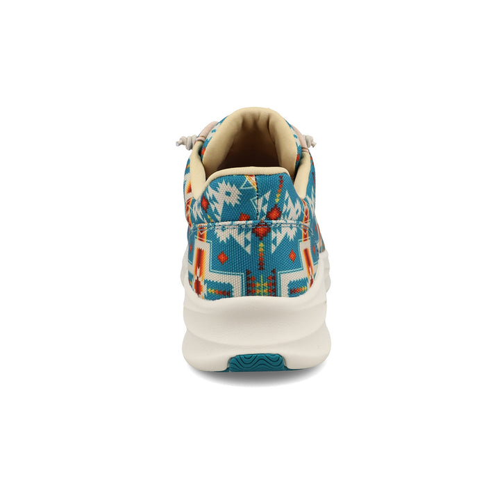 Twisted X Women's Turquoise Multi Print Feather X Casual