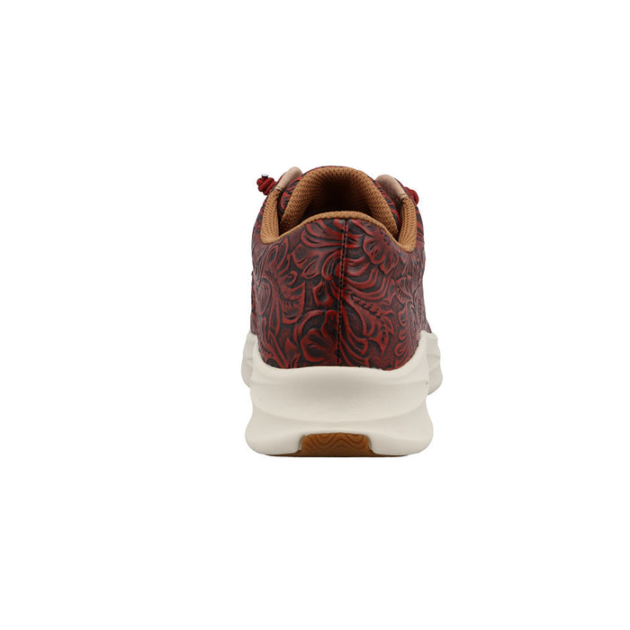 Twisted X Women's FeatherRio Red Floral Embossed Casual