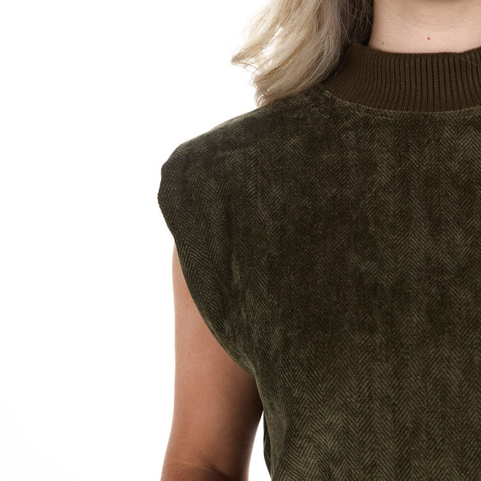 Thml Clothing Women's Olive Sleeveless Top