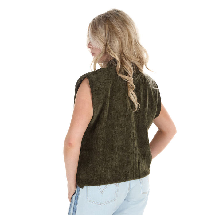 Thml Clothing Women's Olive Sleeveless Top
