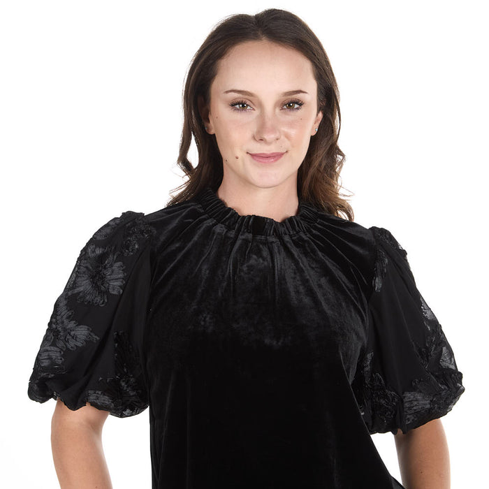 Thml Clothing Women's Black Short Sleeve Top