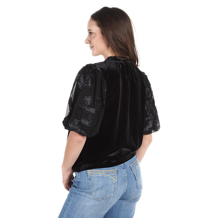 Thml Clothing Women's Black Short Sleeve Top