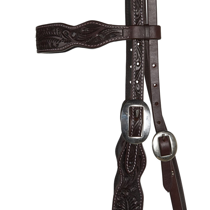 WD Tack Heavy Oiled Dark Oak Browband Headstall