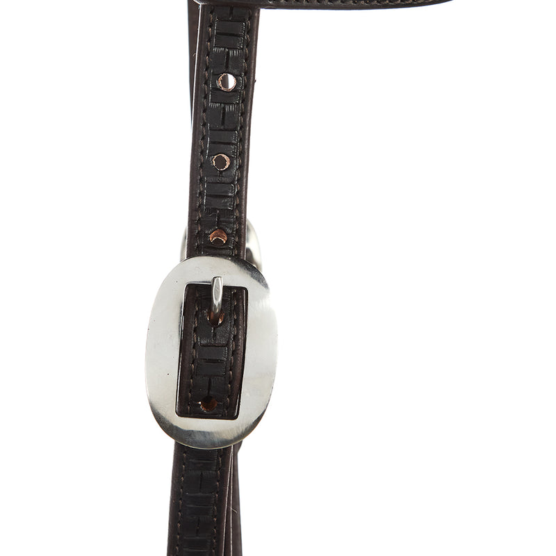 WD Tack Heavy Oil Brick Tooling 5/8 inch Single Ear Headstall