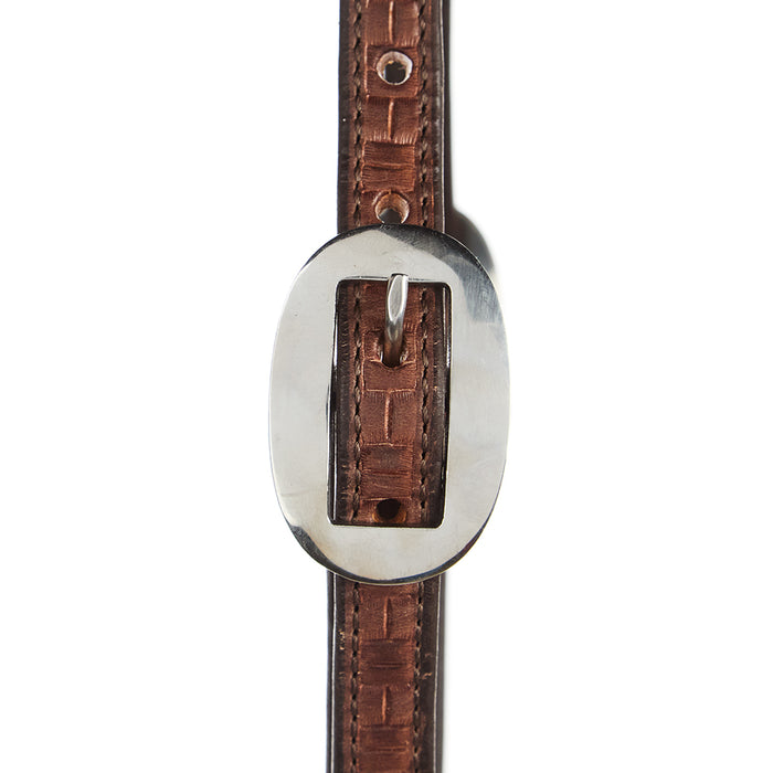 WD Tack Medium Oil Brick Tooling 5/8 inch Single Ear Headstall