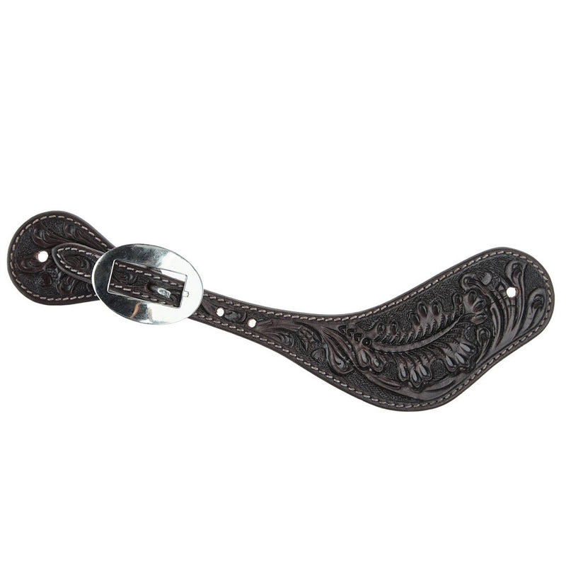 WD Tack Heavy Oiled Dark Oak Mens Dove Wing Spur Straps