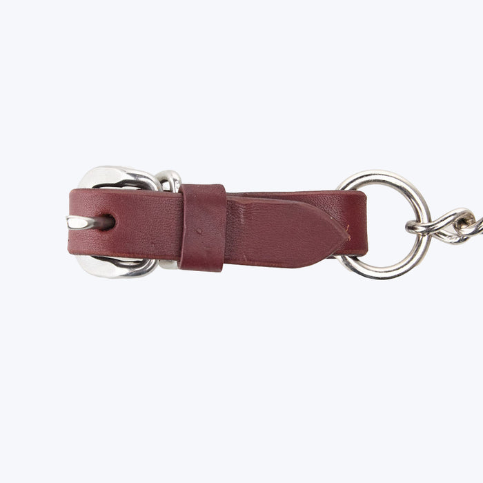 WD Tack 5/8 Inch Latigo Leather Heavy Duty Single Link Curb Chain