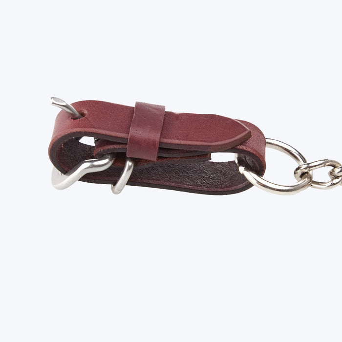 WD Tack 5/8 Inch Latigo Leather Heavy Duty Single Link Curb Chain