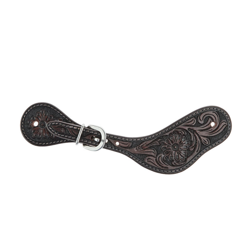 WD Tack Heavy Oiled Antique Floral Ladies Dove Wing Spur Straps