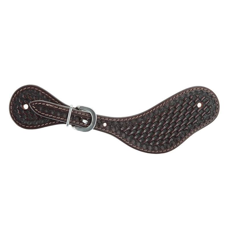 WD Tack Heavy Oiled Basket Tooled Ladies Dove Wing Spur Straps
