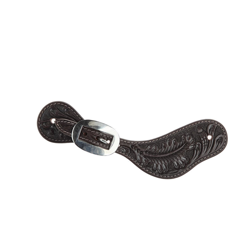 WD Tack Heavy Oiled Dark Oak Ladies Dove Wing Spur Straps