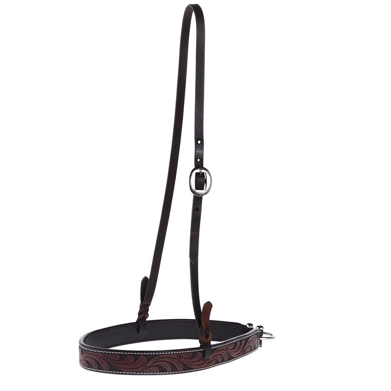 WD Tack Heavy Oiled Floral Tooled Noseband