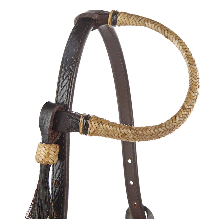 WD Tack Natural Rawhide Single Ear Headstall