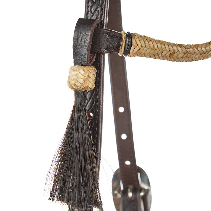WD Tack Natural Rawhide Single Ear Headstall