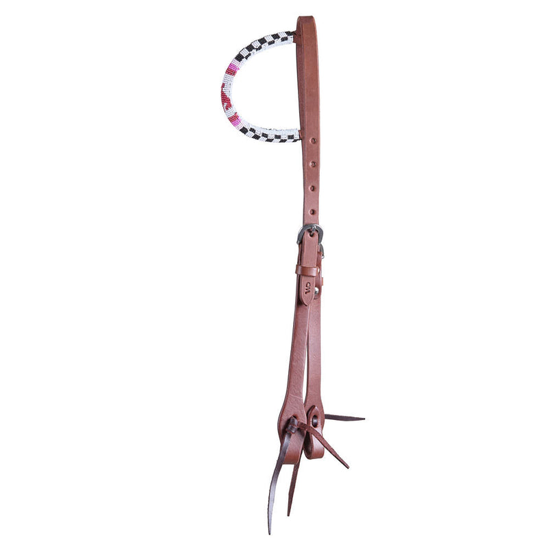 Wd Tack Pink Pony Club Beaded Single Ear Headstall