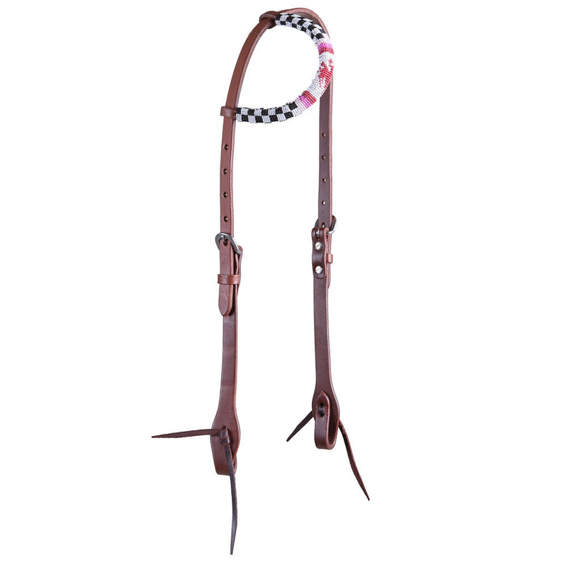 Wd Tack Pink Pony Club Beaded Single Ear Headstall