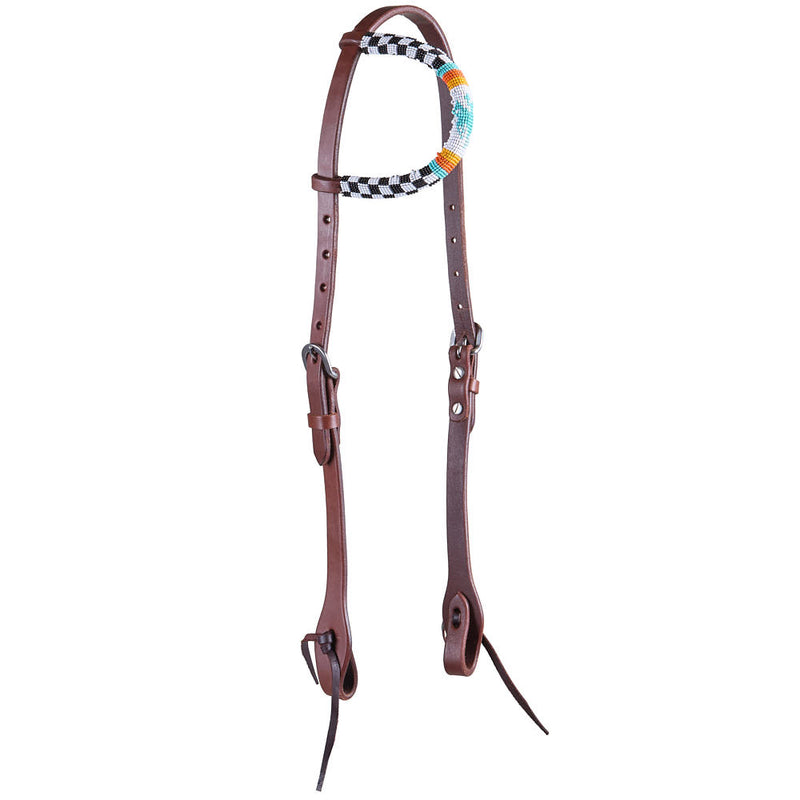 Wd Tack Baja Pony Club Beaded Single Ear Headstall