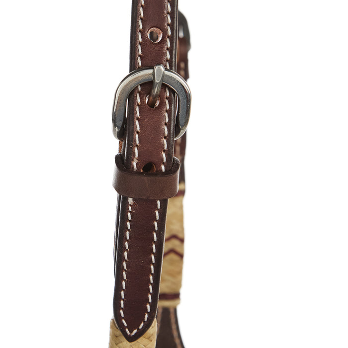 WD Tack Chocolate Natural Rawhide Quick Change Single Ear Headstall