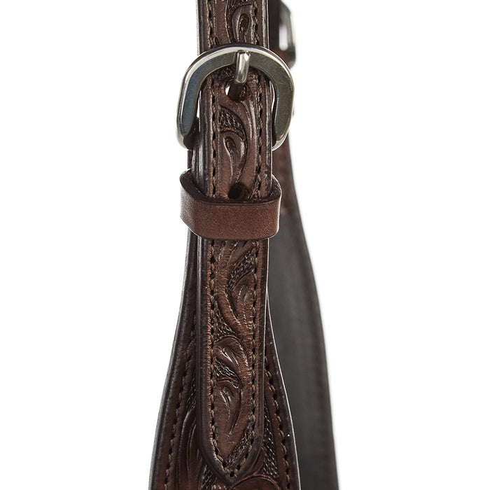 WD Tack Chocolate Floral Single Ear Headstall