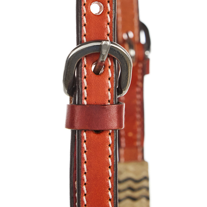 WD Tack Chestnut Rawhide Quick Change Single Ear Headstall